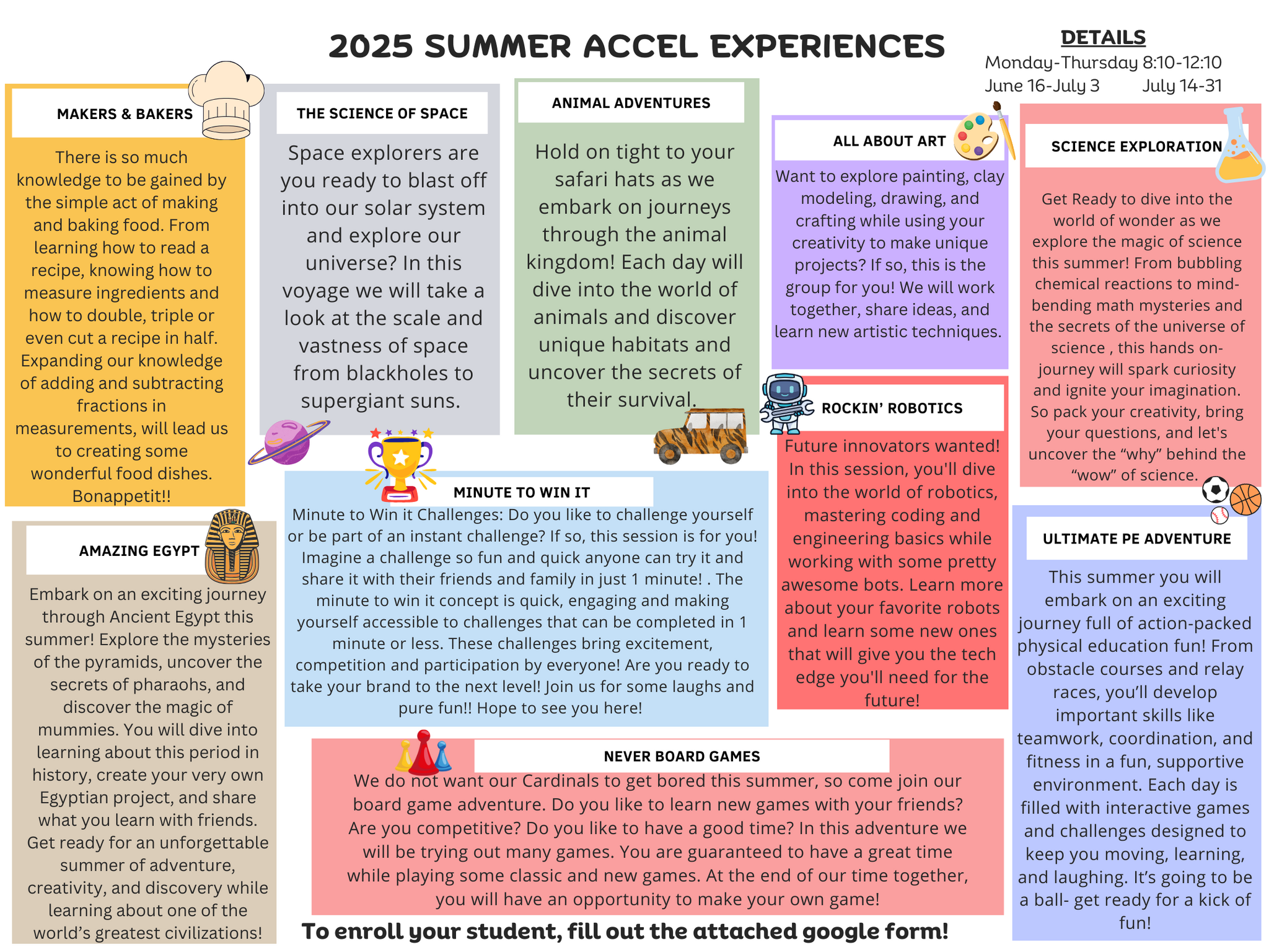 Summer Accel Registration